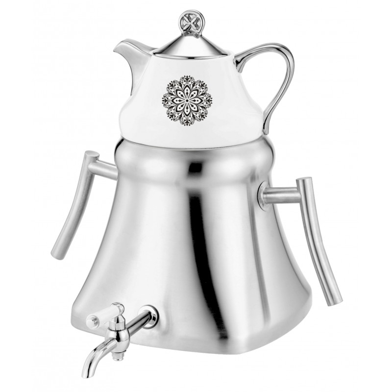 غلاية التوأم + مجموعة الشاي